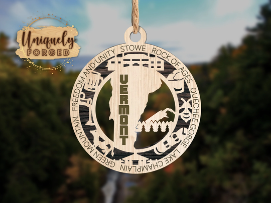 Vermont Ornament - State Christmas Collection