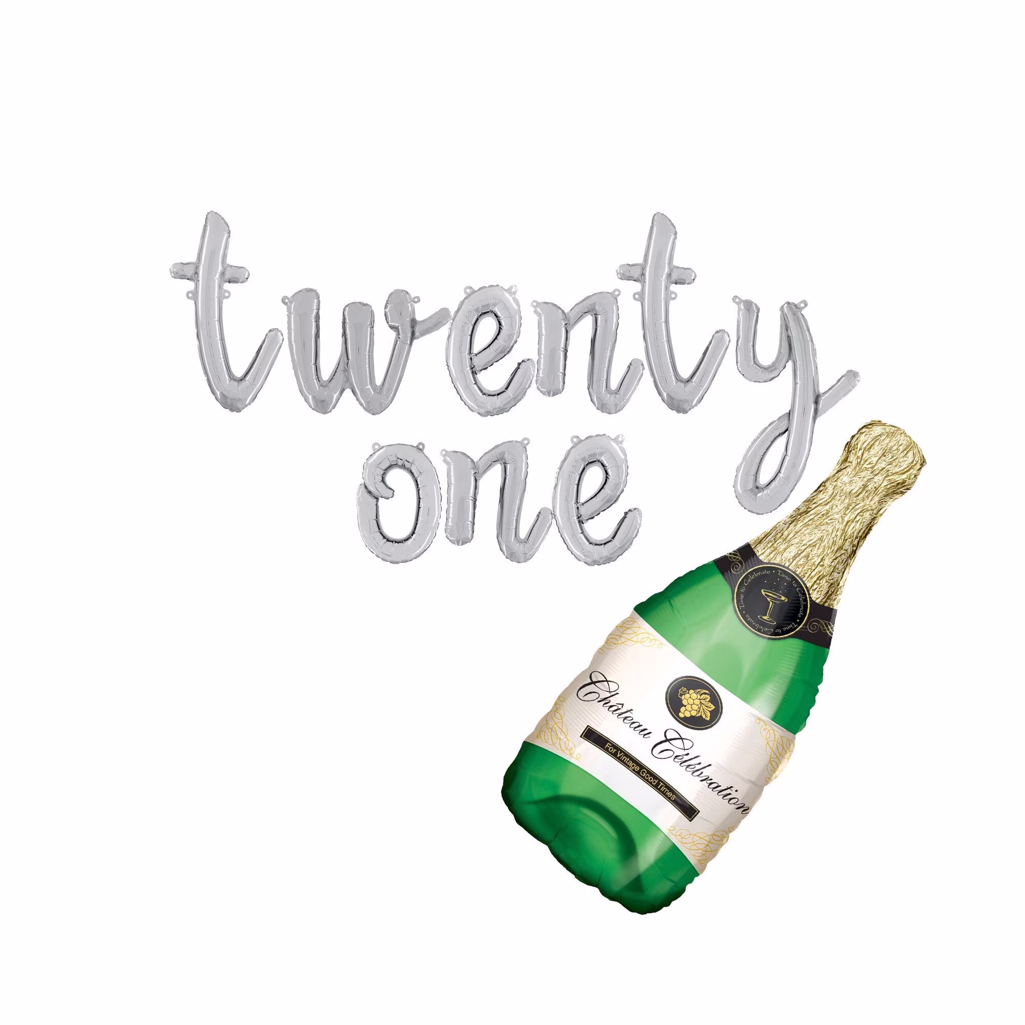 Script Twenty One Balloon Letter Balloons 21st Birthday Finally Legal Decor 21 Twenty First