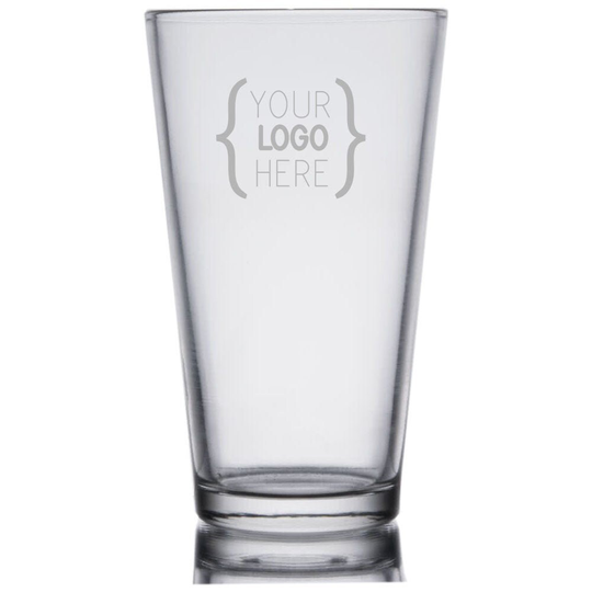 Custom Beer Glass, Personalized Gift For Him, Groomsmen Gift, Logo Wedding Favors