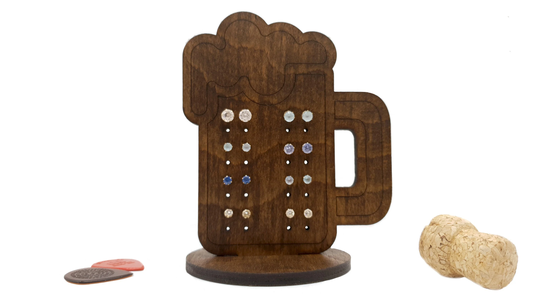 Pint Glass Earring Storage | Display