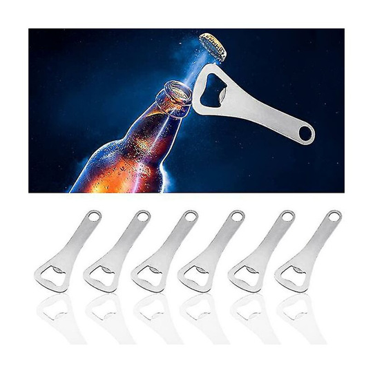 Openers-6 Pcs Stainless Steel Bar Blade Beer Opener,personalised Bar Accessories For Home Pub Outdoor, Bartender Waiters Cocktail Tool Barware Crown b