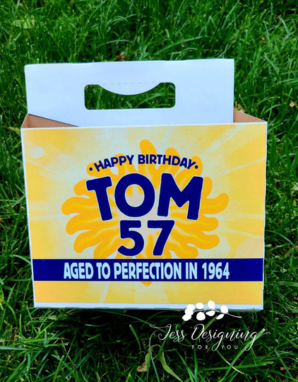 Custom 6 Pack Twisted Tea Beer Carrier - Carton- Holiday Personalized Gift Anniversary Gift-Father's Day-Groomsman