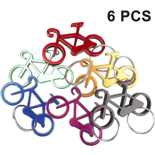 6pcs Cartoon Mini Bicyclealuminum Alloy Beer Bottle Opener Thsinde