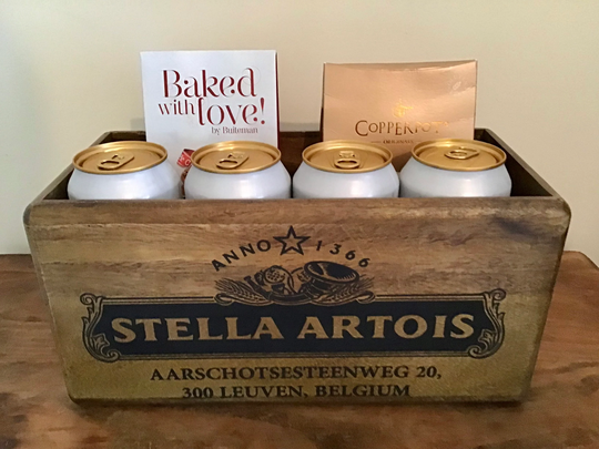 Stella Artois Big Vintage Style Wooden Storage Crate. Kitchen Belgium Beer Lover Gift. Bar Room Snack Storage Crate. Kindling