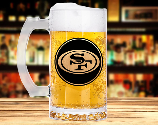 San Francisco 49Ers Beer Mug Stein Glass Personalized Gift For Men American Football Husband Fathers Day For Him K362