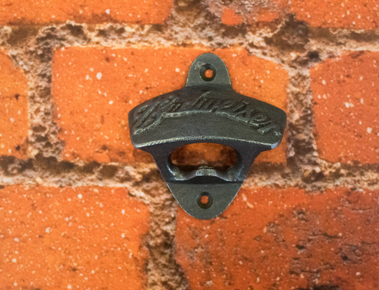 Budweiser Cast Iron Beer Bottle Opener | Wall Mounted Engraved
