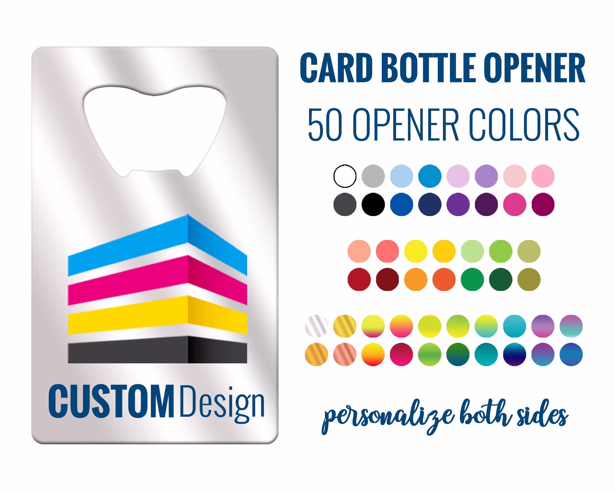 Custom Credit Card Bottle Opener in Bulk Bartender Gifts For Bar Staff Flat Wholesale Beer Wallet Size
