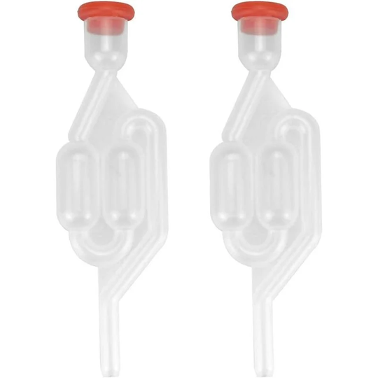 2pcs Fermentation Bung, Fermentation Exhaust Valve, Bubbler Home Wine Brewing Kit Fermentation Airlock Bubbler for Fermentation
