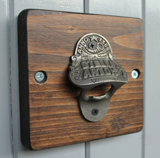 Reclaimed Wooden Beer Bottle Opener