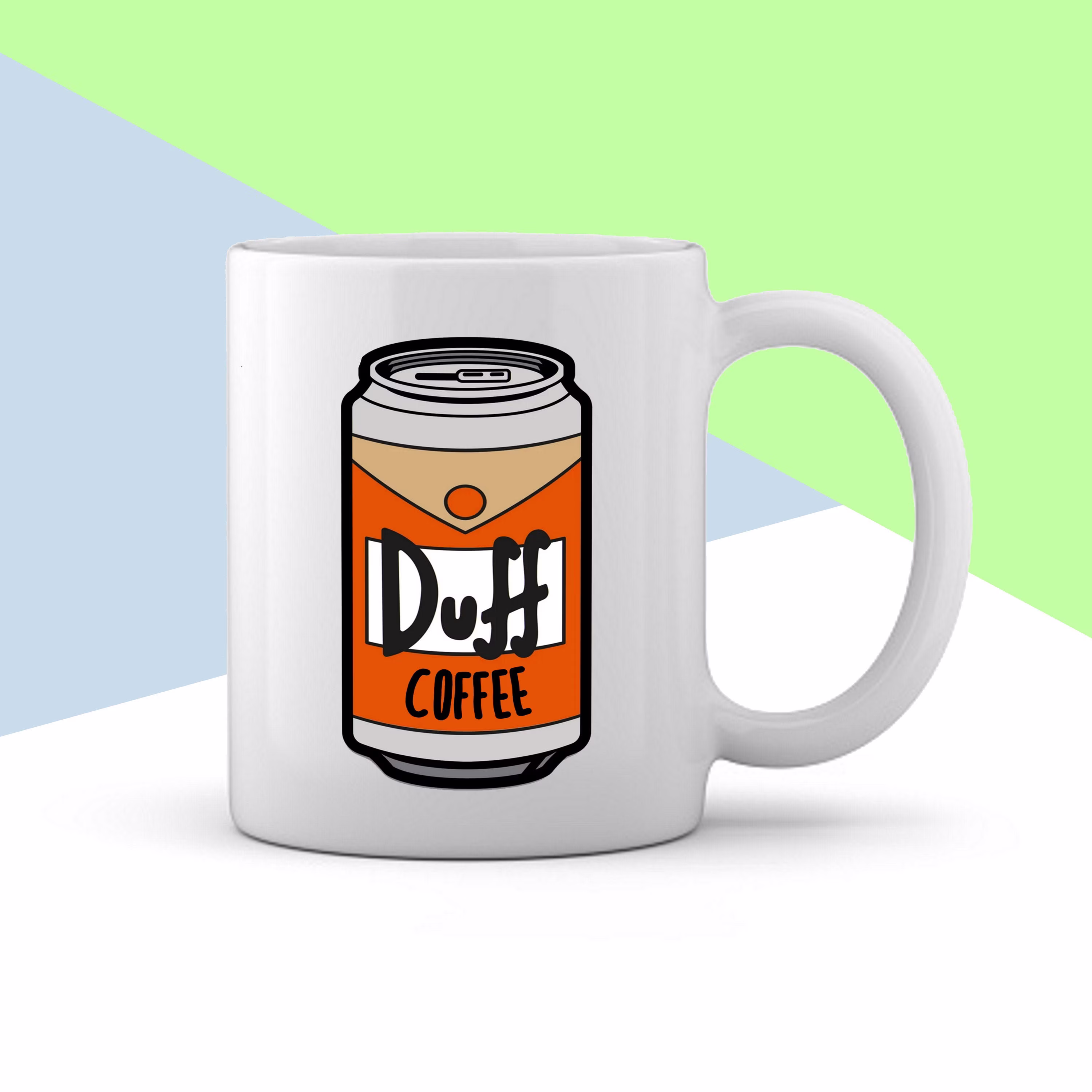 The Simpsons Duff Coffee Beer Mug, Homer Simpson Mug For
