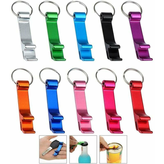 Joorrt - Aluminum Bottle Opener Keychain Metal Bottle Opener Mini Bottle Opener Beer Bottle Opener Keychain Multifunctional Lightweight and Portable