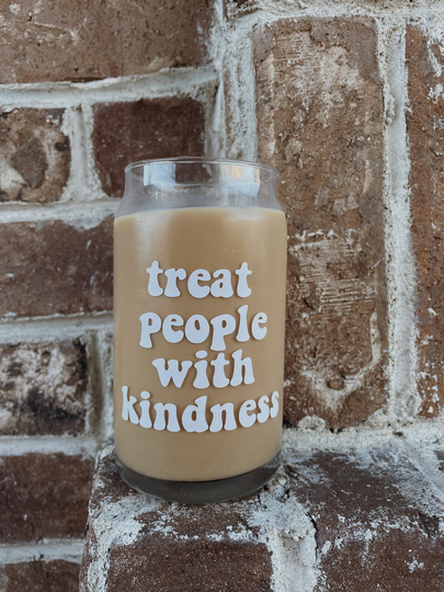 Treat People With Kindness Ice Coffee Cup