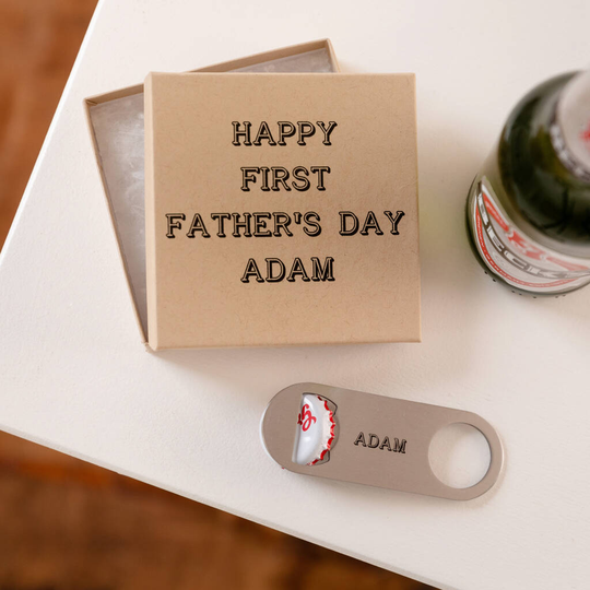 Personalised Beer Bottle Opener And Gift Box
