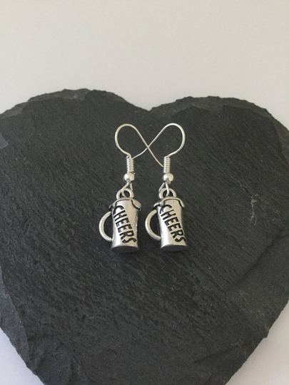Beer Glass Earrings/Beer Jewellery Quirky Christmas Birthday For Her Lover Gift