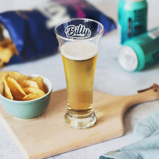 Personalised Name Pilsner Glass