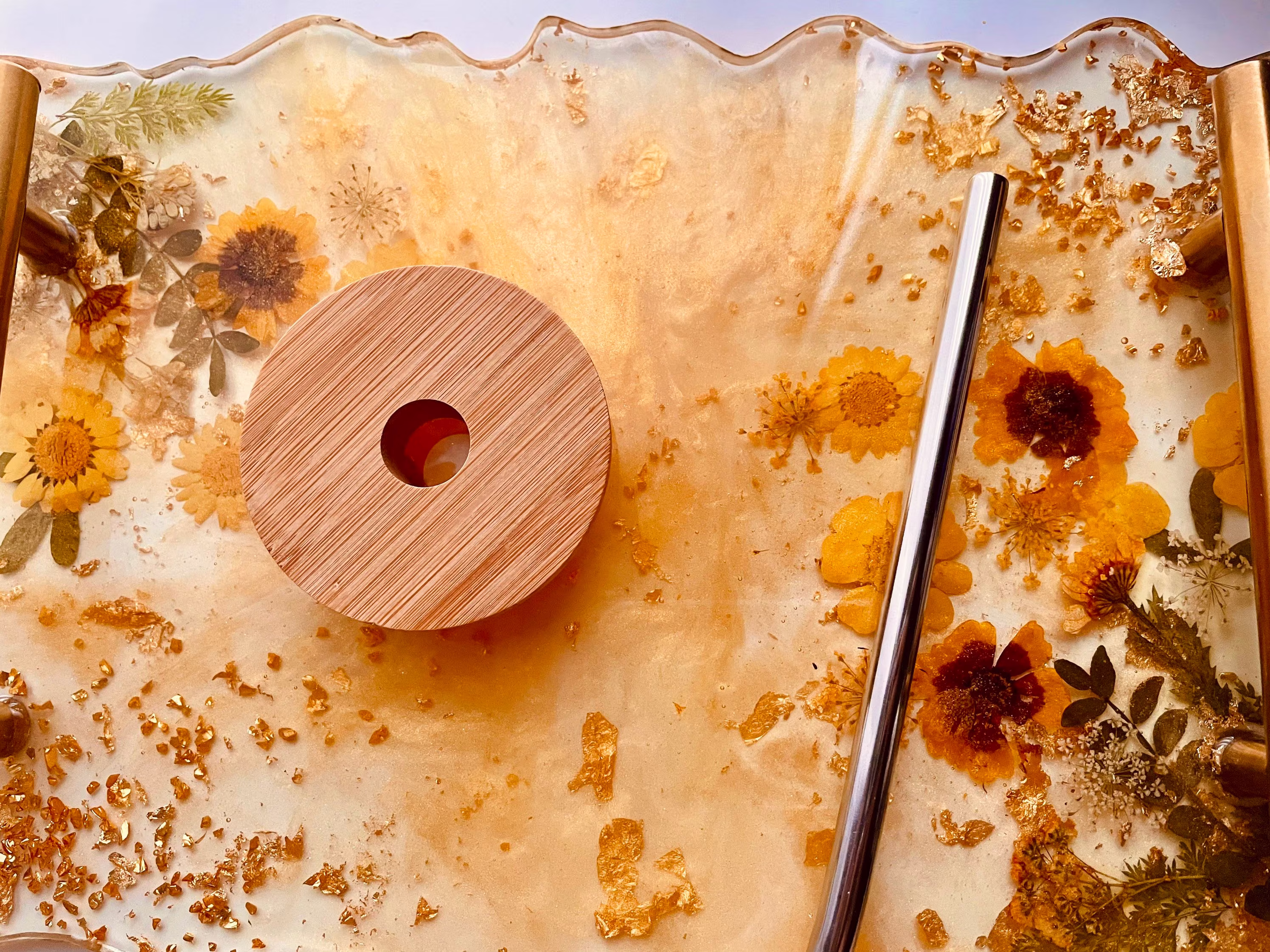 Bamboo Lid Beer Can Class, Iced Coffee Glass Lid, Lid, Bamboo