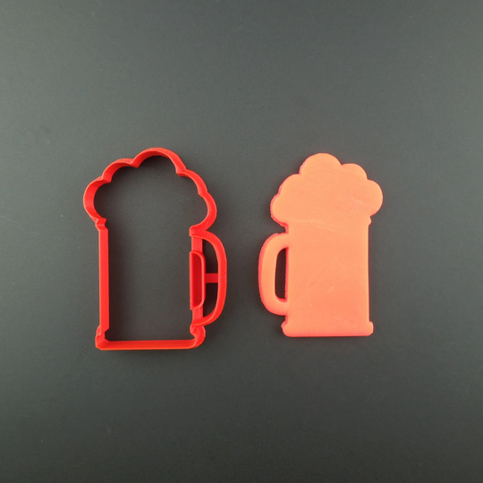 Beer Mug Cookie Cutter 3D Printed Pint Of & Fondant - Gift For Bakers