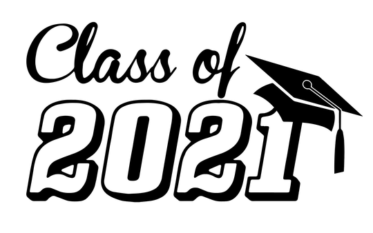 Class Of 2021 Vinyl Decal Graduate Senior High School