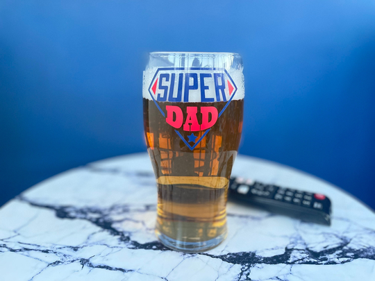 Personalised Pint Glass, Father's Day Gift, Gift For Him, Dad New Daddy