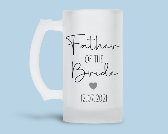 Wedding Beer Glass, Father Of The Bride Gift, Thank You Bride, Wedding Party Gift Ideas, You, Real Ale Presents