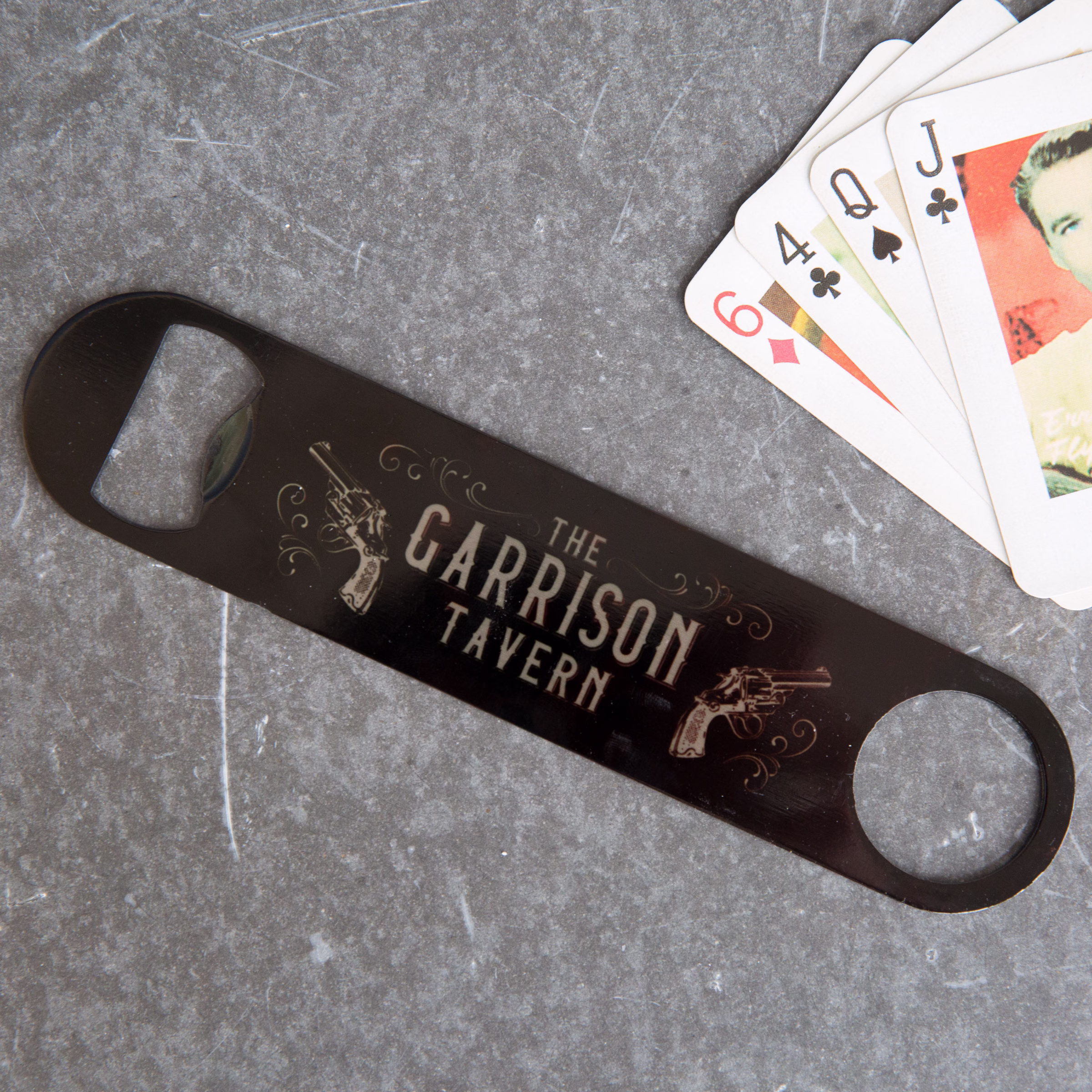 Personalised Garrison Tavern Beer Bottle Opener | Peaky Blinders Inspired Custom Bar Blade Father's Day Gift, Birthday Present, Garden