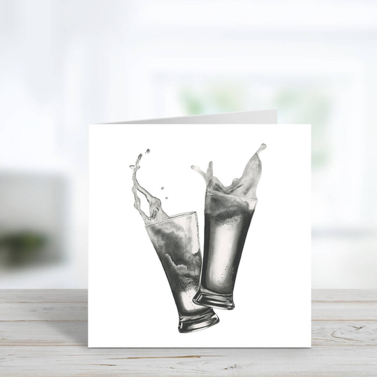 Luxury Beer Blank Greeting Card And Envelope