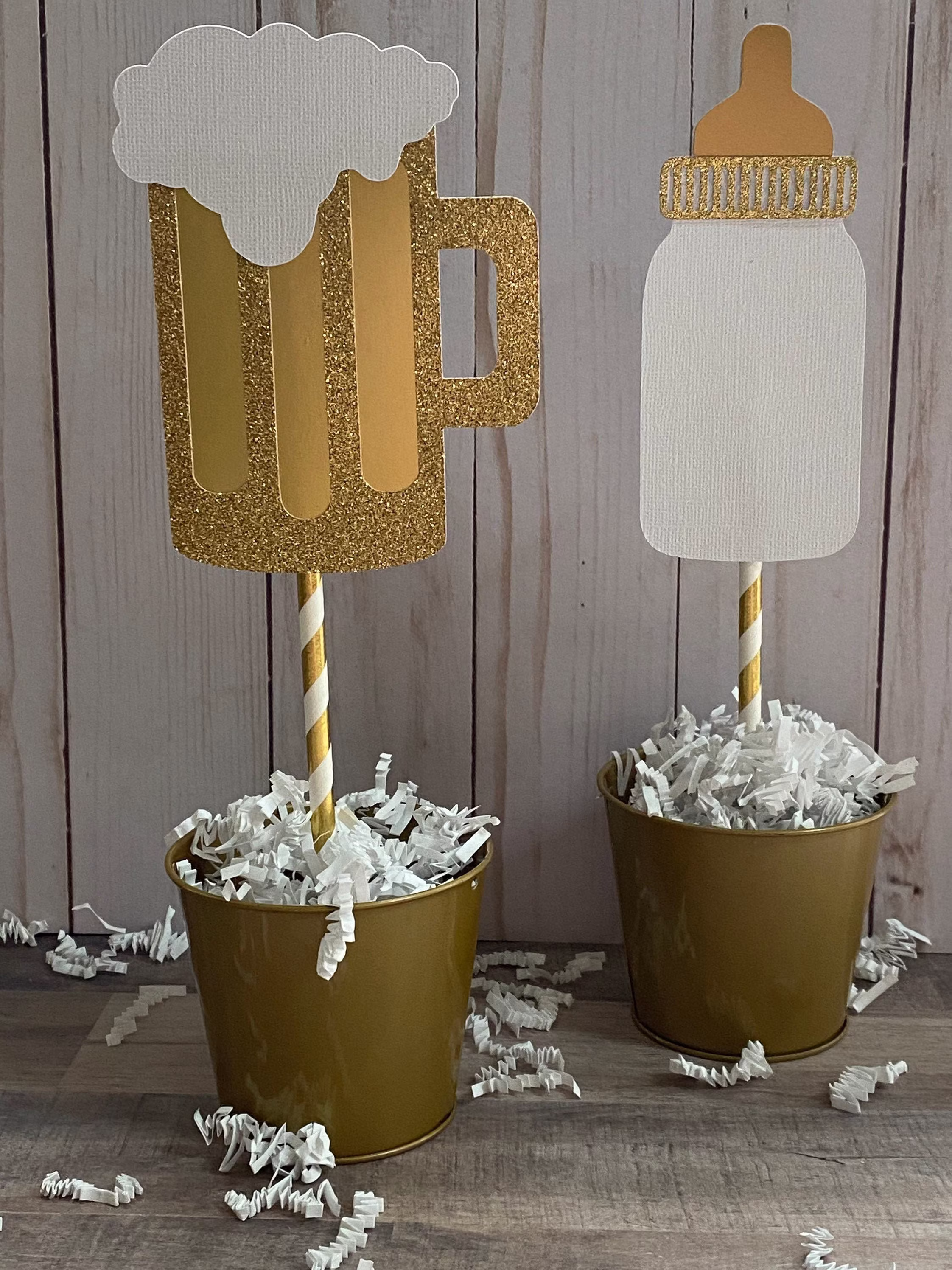 Baby Is Brewing Centerpiece, Decorations, Shower, Preggar Keggar Decorations