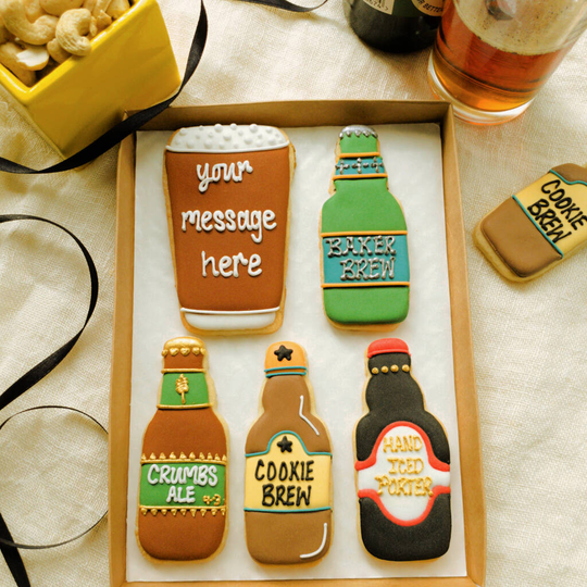 Hand Iced Craft Ale Letterbox Cookie Gift