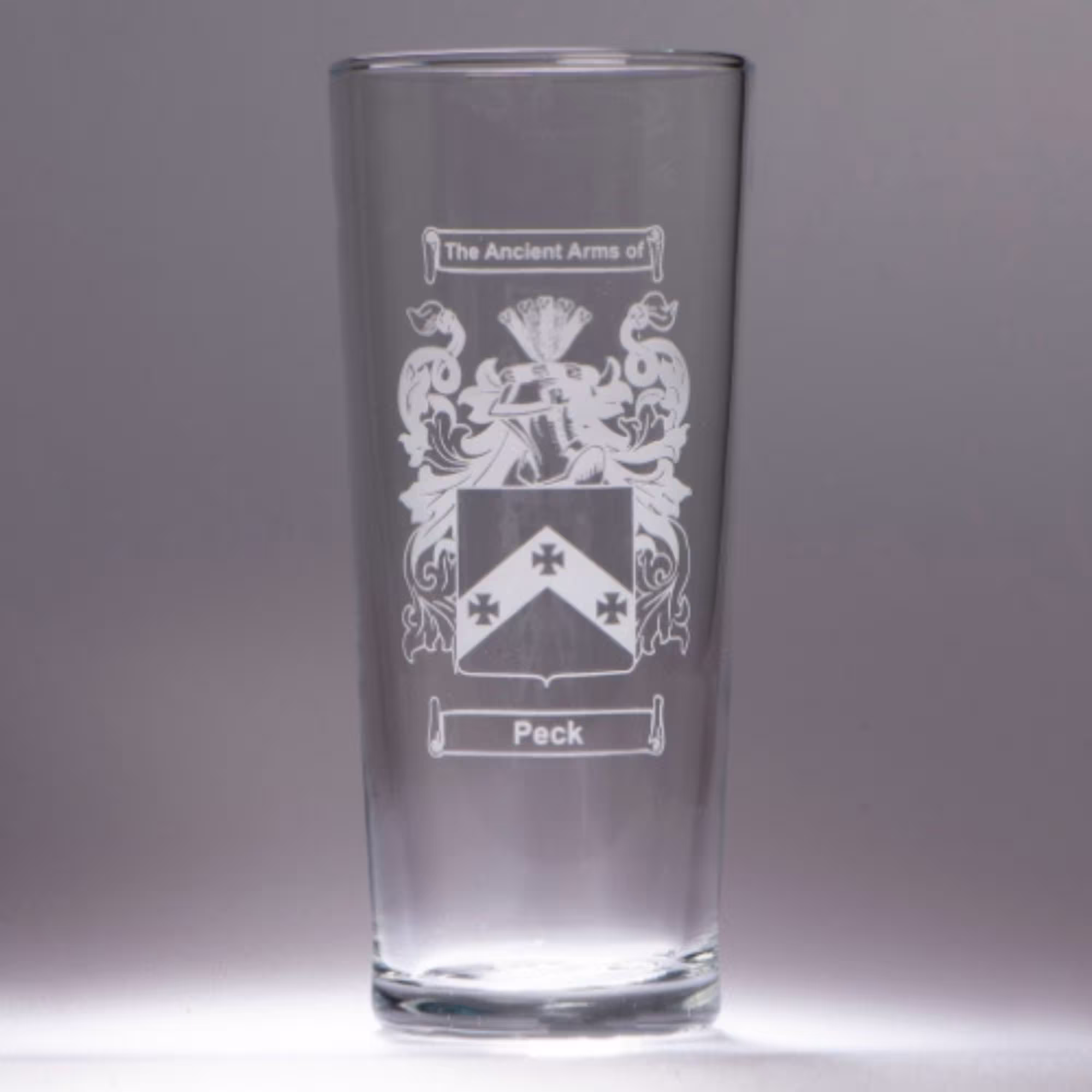 Beer Glass With Coat Of Arms/Family Crest