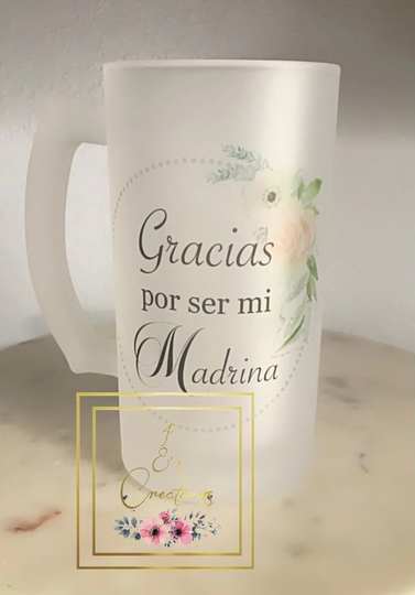 Gracias Por Ser Mi Madrina | Cold Cup Madrina Padrino Cervecero Regalos De Padrinos Bautizo Comunión Quinceañera Boda