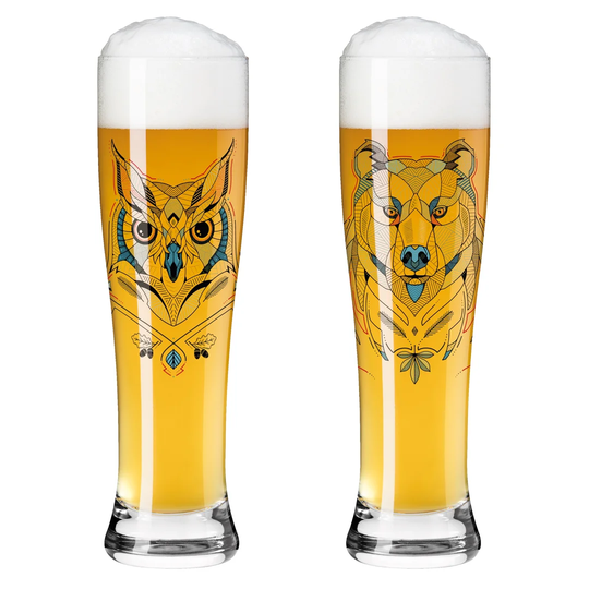 Brauchzeit 2 Piece 646ml Wheat Beer Glass Set