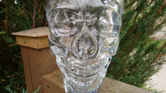 Boneshaker Unfiltered India Pale Ale, Brewed By Amsterdam Brewing Company, Large Detailed Skull Beer Glass Mug, Barware Glass, Collectible