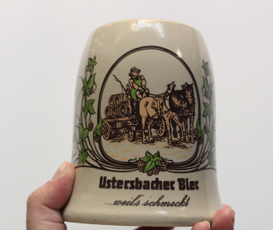 Vintage Rastal Ceramic Ustersbacher Bier German Beer Stein 1981