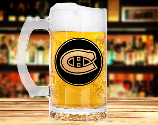 Montréal Canadiens Beer Mug Stein Glass Personalized Gift For Men Hockey Sport Husband For Boyfriend Fathers Day Him K397