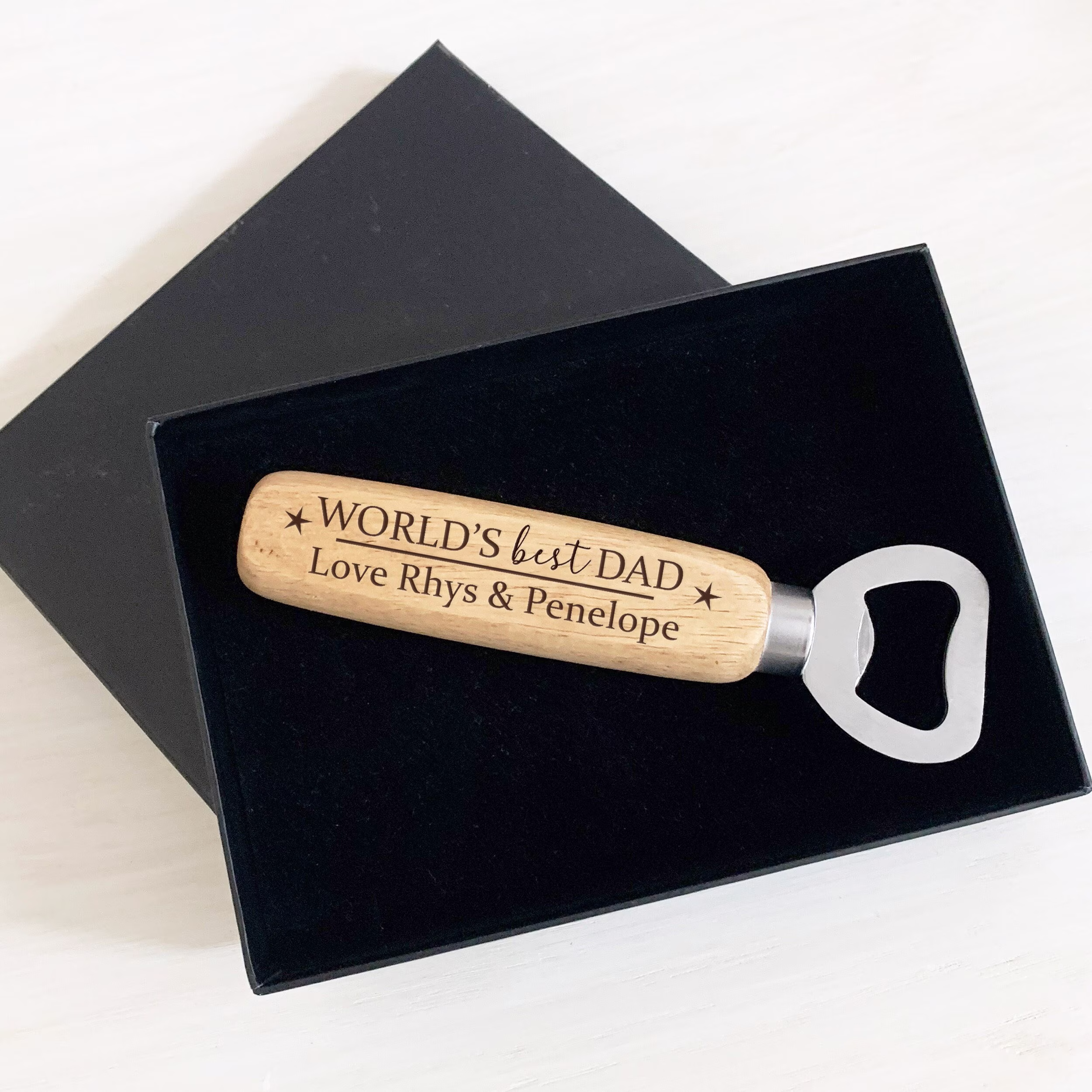 World's Best Dad Beer Bottle Opener, Personalised Gift For Dad, Engraved Present Dad's Birthday