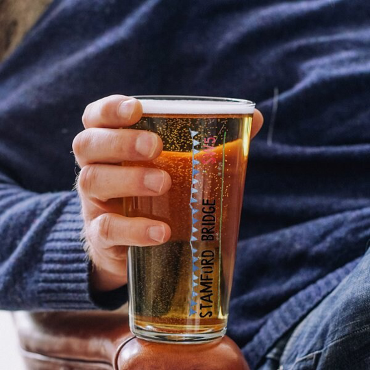 Personalised Football Stadium Pint Glass