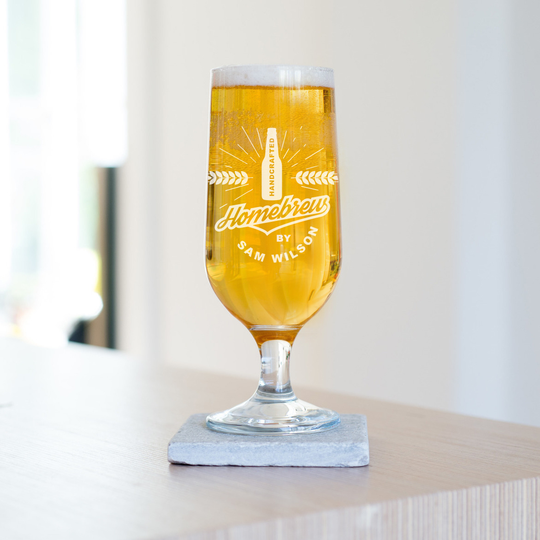 Personalised Homebrew Beer Glass