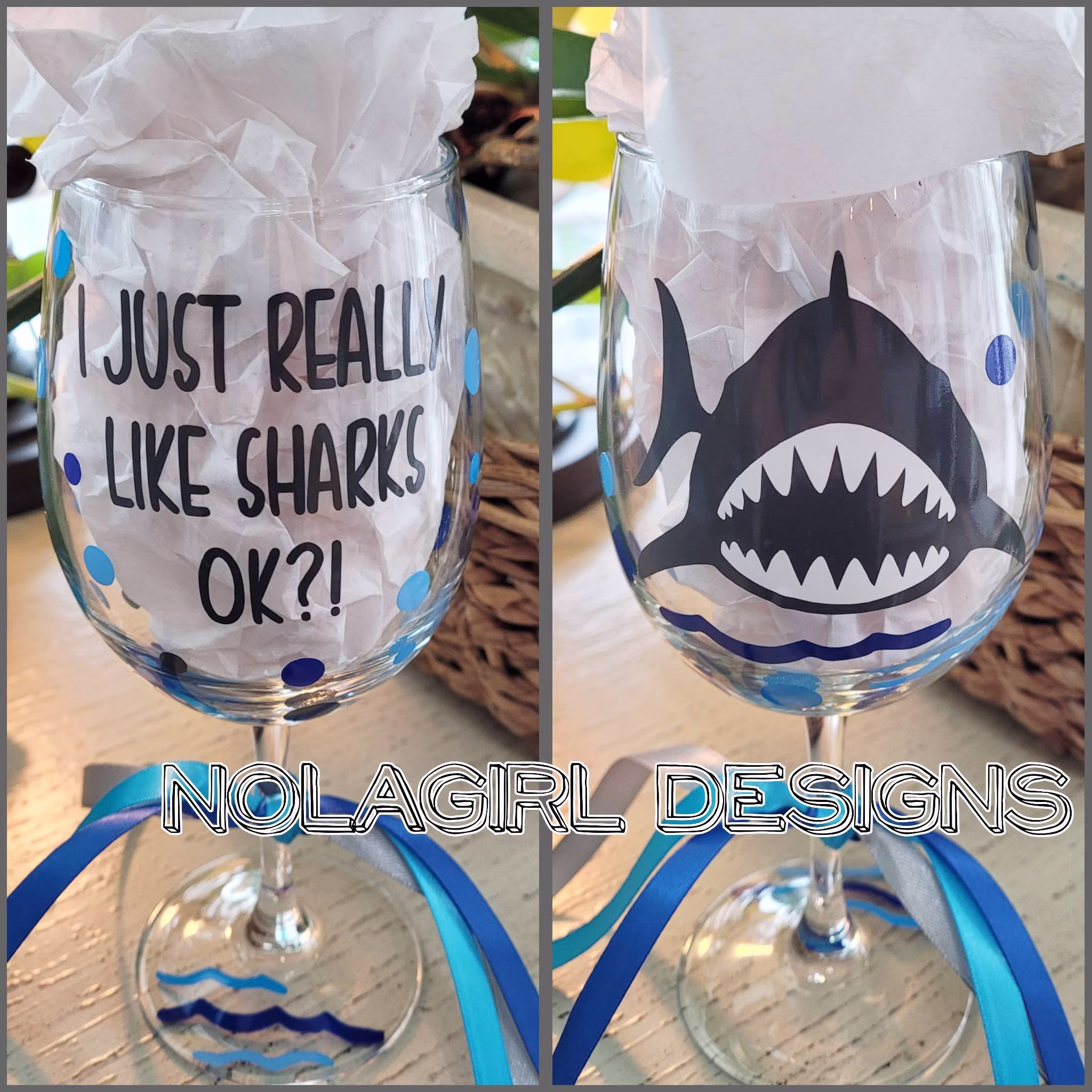 Shark Week, Wine Glass, Sharks, Great Whites, Week Glass, Fun Personalized Wine Gifts, Fin