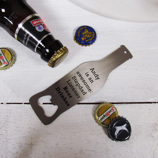 Personalised Bottle Opener | Stainless Steel| Fathers Day Gift Home Bar Man Cave Beer Lover Gifts For Him Birthday Gift
