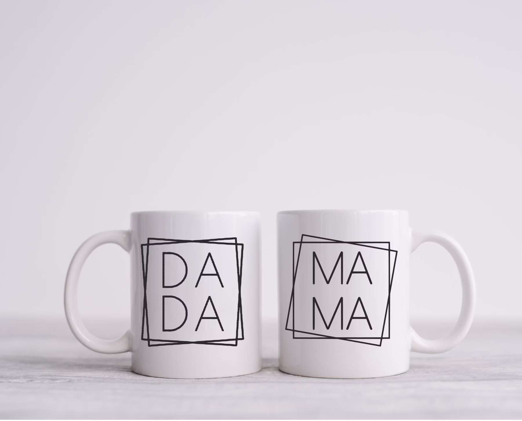 Mama & Dada Cup, Dada Coffee Mug, Mama New Parents Gift, Dad Mom Mugs, Christmas Gift For