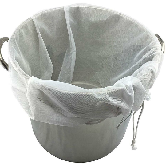 Brew Bag, Beer Homebrew Filter Bag for Brewing Malt Boil Wort Reusable Fine Mesh Bag for Fruit Wine Apple Grape Wine Beer Brewing Filter (22 inch