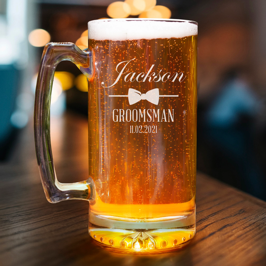 Groomsmen Gift - Best Man Beer Mug Wedding Gifts Party For