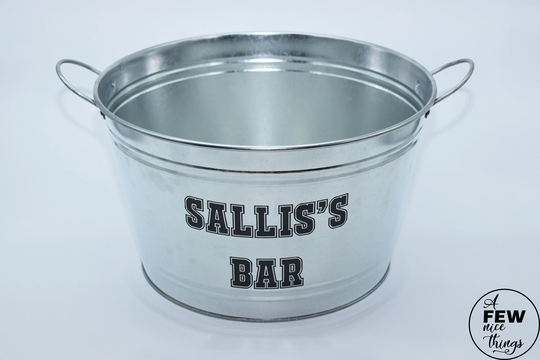 Personalised Beer Bucket | Tub Cooler Storage Drinks Crate Buckets Holder Garden Party Barrel