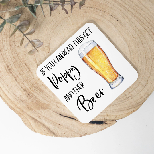 Beer Coaster - Father's Day Gift, Gift Ideas For Dad, Pop, Grandpa