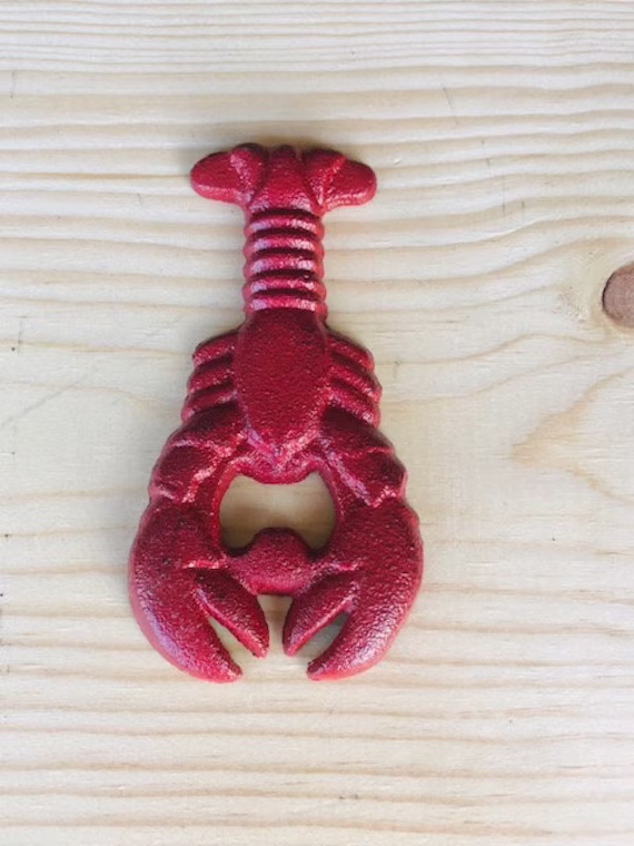 Crawfish Bottle Opener, Beer Handheld New Orleans, Louisiana, Nautical Decor, Lobster, Groomsmen, Home Bar