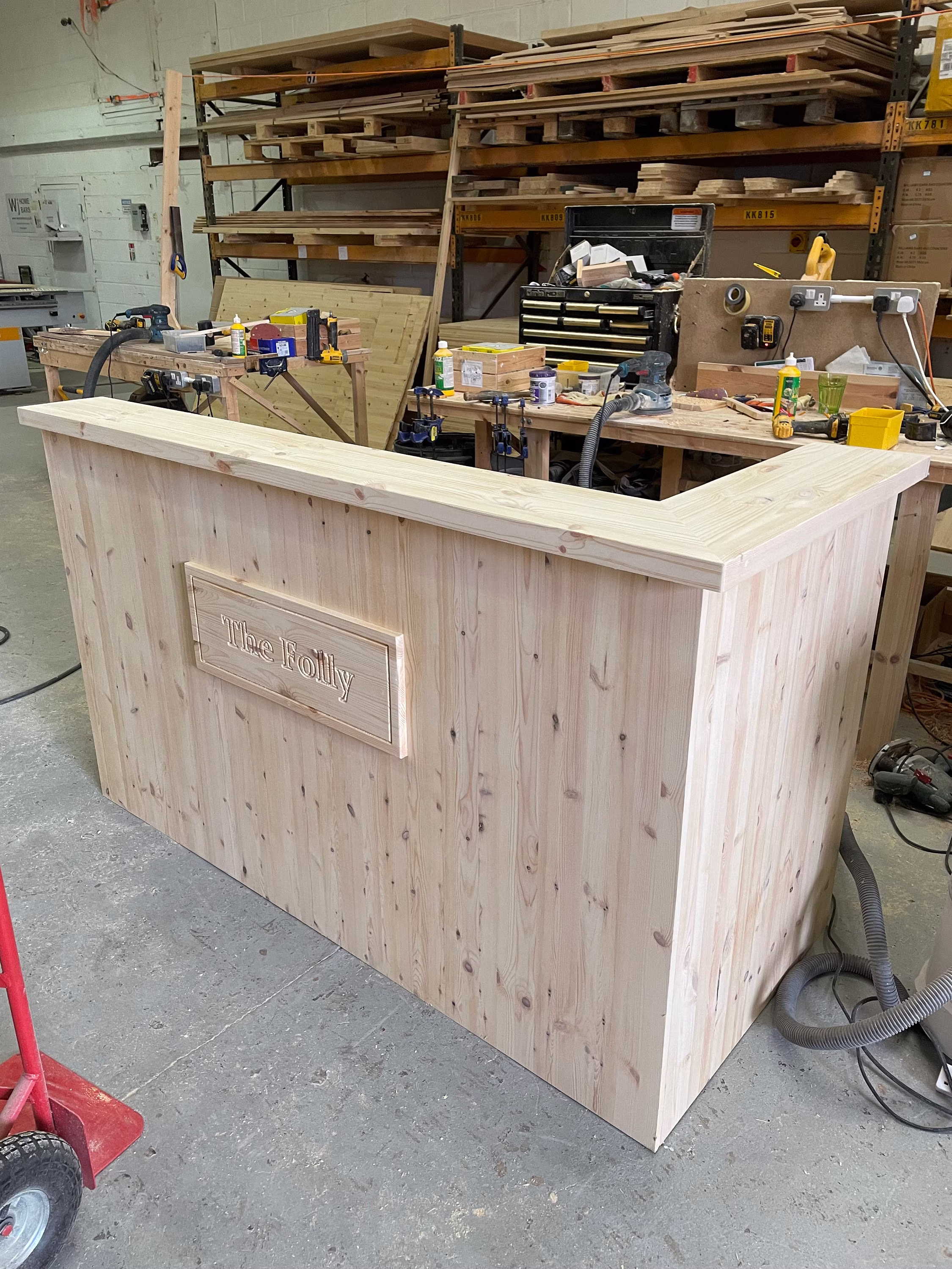 The Personalised Kings Bar in Pine